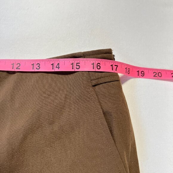 🤎Talbots Brown Tapered Pants – Size 12  Coastal Grandma Minimalist Classic💐 - Picture 11 of 12